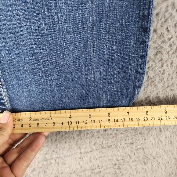 Miss Me Jeans Womens 28 Blue Bootcut Stretch Low Rise *Read* - Picture 9 of 14